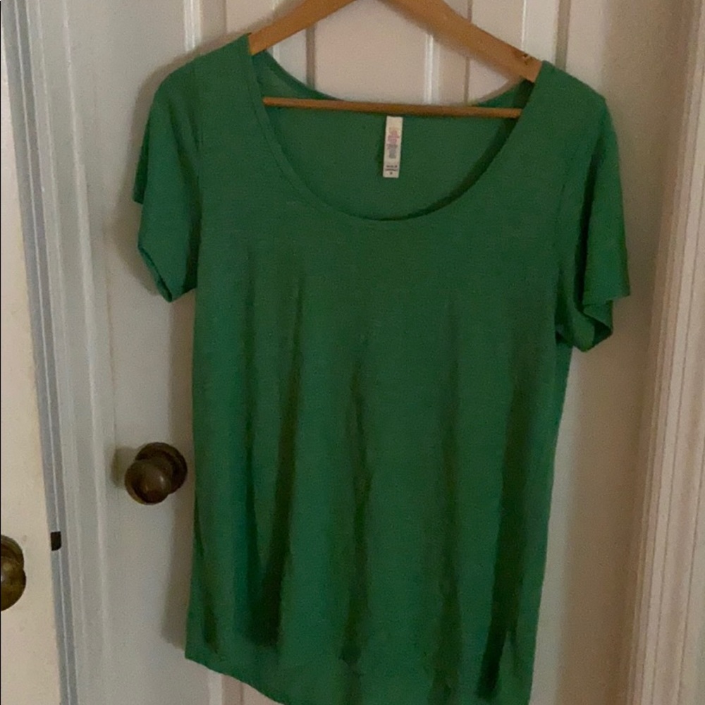 LulaRue green long T